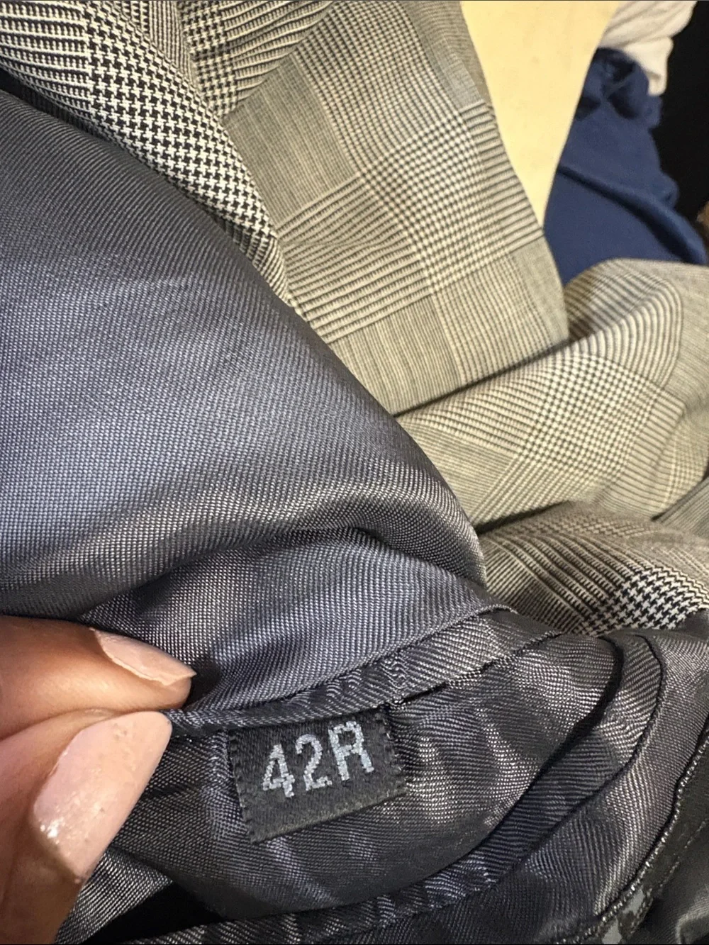 DKNY Men's Gray Glen Plaid Sport Coat Blazer